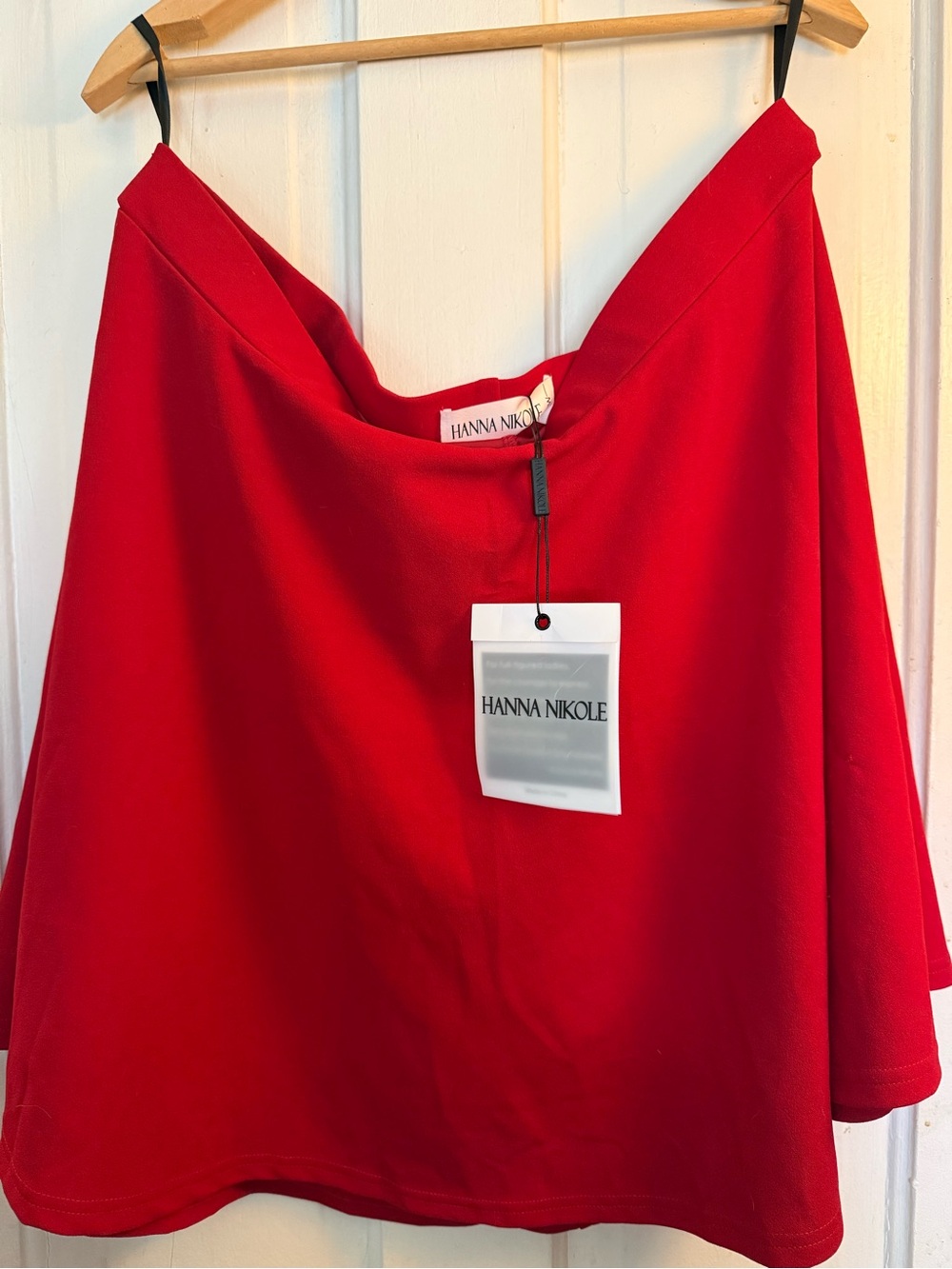Hanna Nikole Red Midi Skirt